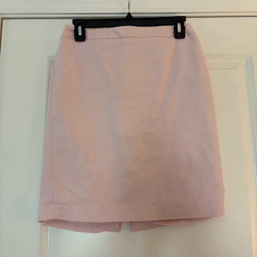 Liz Claiborne Women’s Elegant Pink Cotton Pencil Midi Skirt - Picture 3 of 6